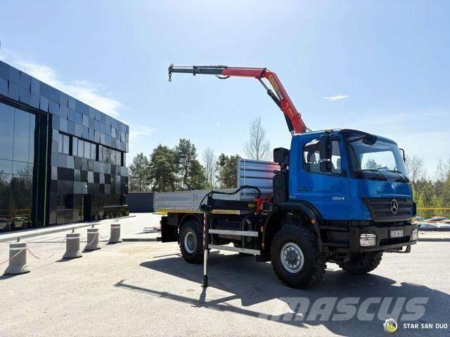 Mercedes-Benz AXOR 1824 4x4 PALFINGER PK 8500 Crane Kran Camion benne