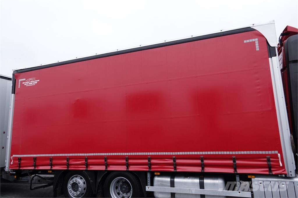 Mercedes-Benz truck with trailer - curtainsider truck 커튼사이더 트럭