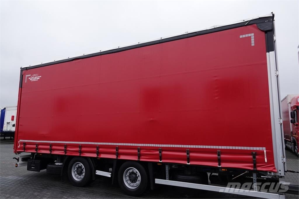 Mercedes-Benz truck with trailer - curtainsider truck 커튼사이더 트럭