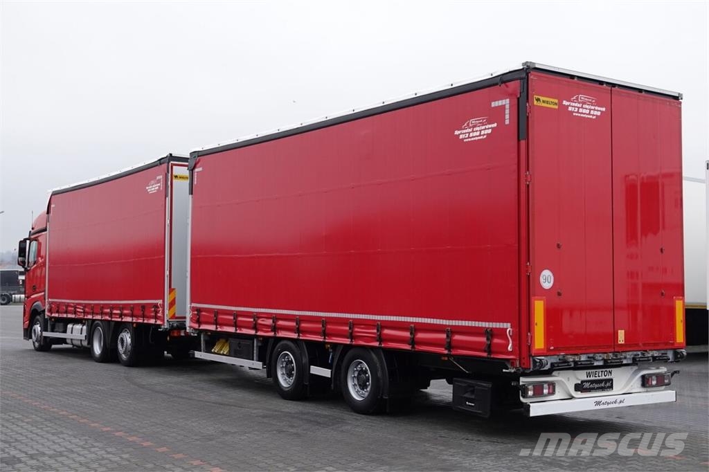 Mercedes-Benz truck with trailer - curtainsider truck 커튼사이더 트럭