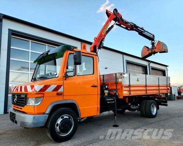 Mercedes-Benz Vario 815D Palfinger PK4501 Kran Meiller 74tkm Billenő teherautók
