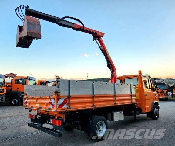 Mercedes-Benz Vario 815D Palfinger PK4501 Kran Meiller 74tkm Billenő teherautók