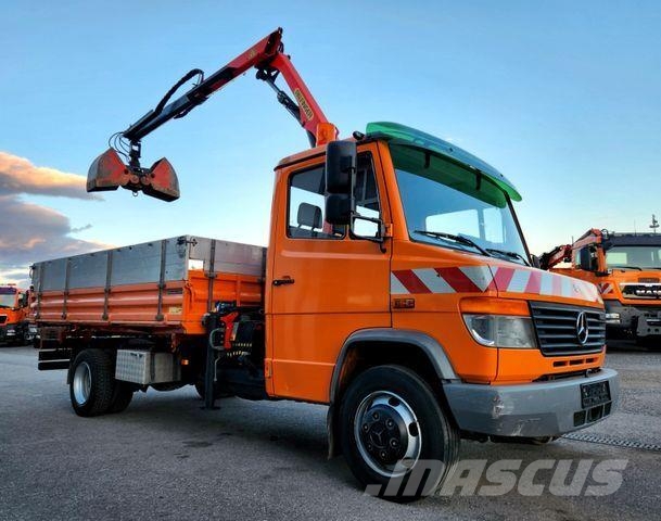 Mercedes-Benz Vario 815D Palfinger PK4501 Kran Meiller 74tkm Billenő teherautók