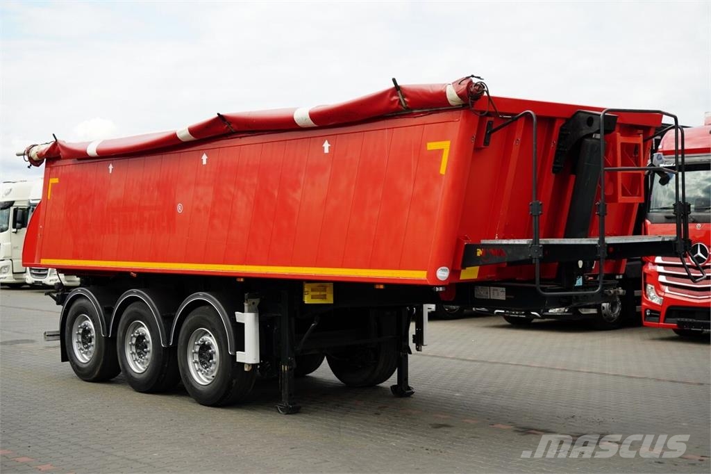 Metal-Fach WYWROTKA 25 m3 / ALUMINIOWA / OŚ PODNOSZONA / 5 1 Kippers