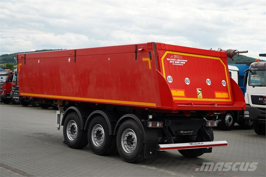 Metal-Fach WYWROTKA 25 m3 / ALUMINIOWA / OŚ PODNOSZONA / 5 1 Kippers
