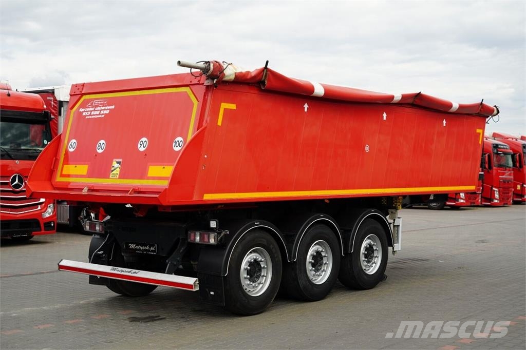 Metal-Fach WYWROTKA 25 m3 / ALUMINIOWA / OŚ PODNOSZONA / 5 1 Kippers