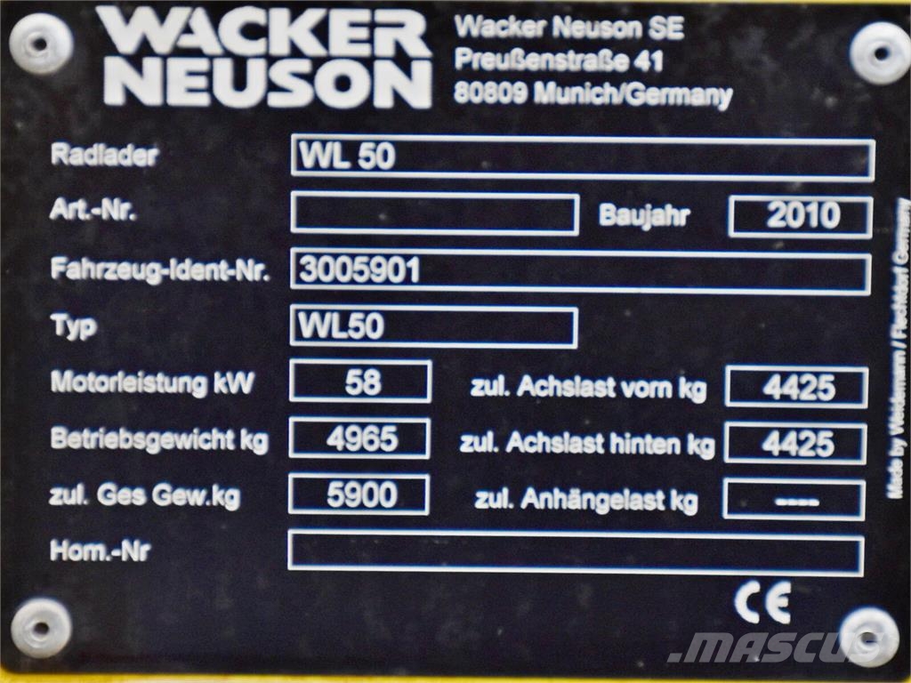 Neuson WACKER WL 50 Porta-ferramentas