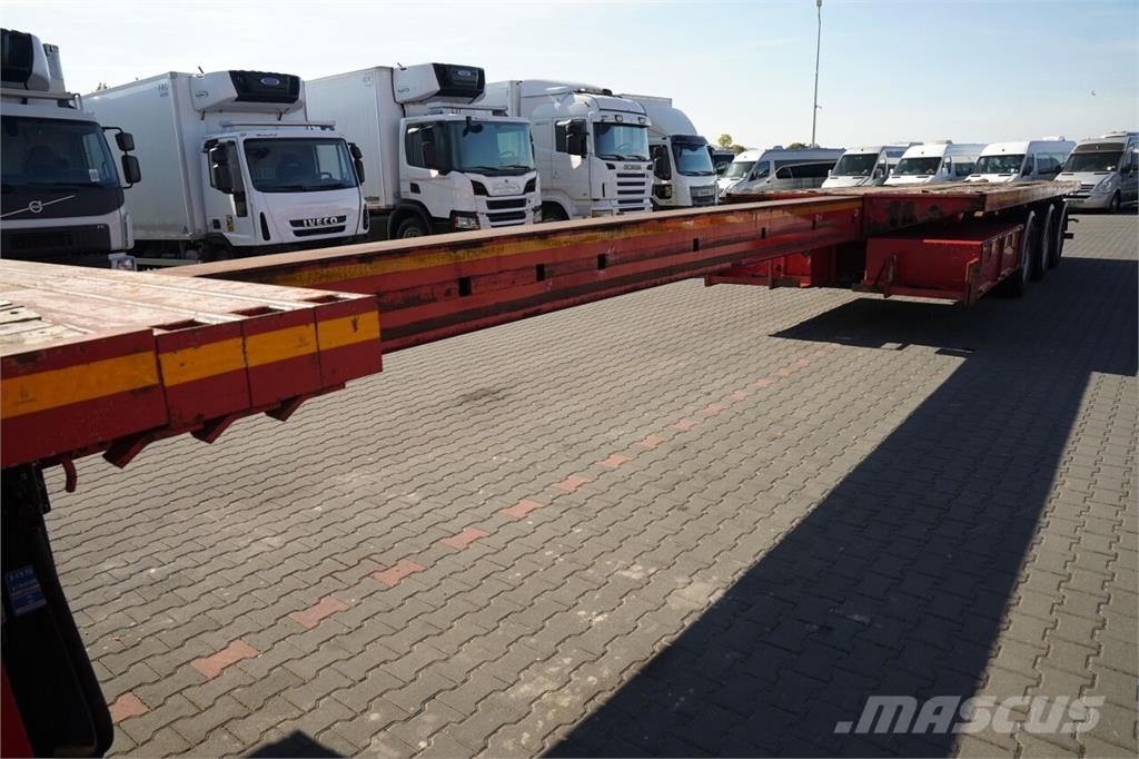 Nooteboom / NACZEPA / PLATFORMA - 20,1 M / ROZCIĄGANA / OSIE Poluprikolice za autotransporter