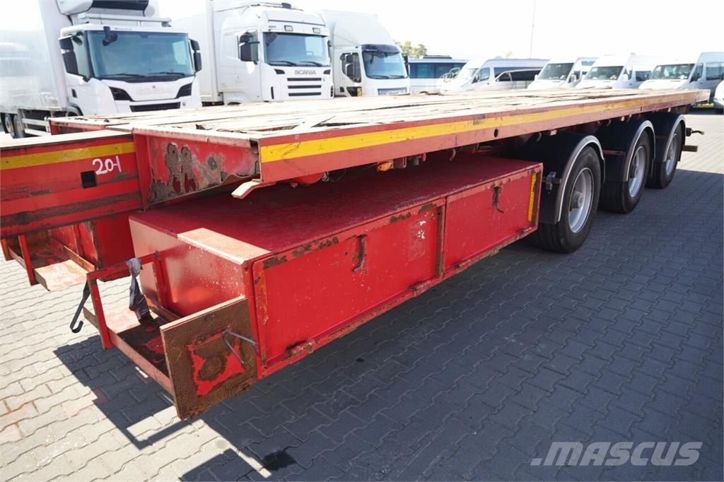 Nooteboom / NACZEPA / PLATFORMA - 20,1 M / ROZCIĄGANA / OSIE Poluprikolice za autotransporter