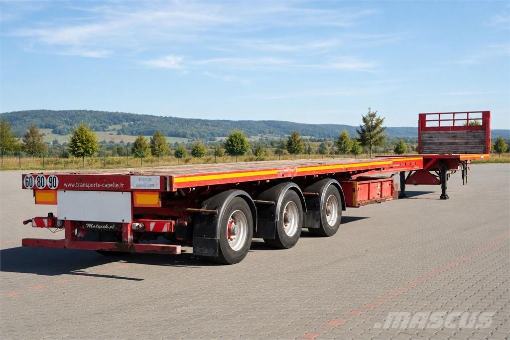 Nooteboom / NACZEPA / PLATFORMA - 20,1 M / ROZCIĄGANA / OSIE Poluprikolice za autotransporter