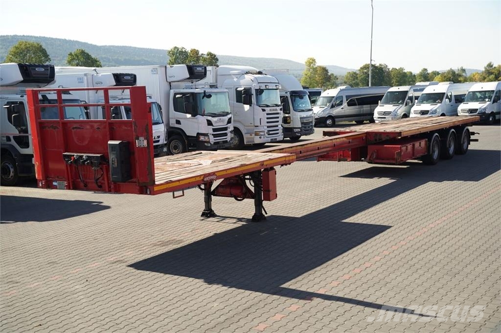 Nooteboom / NACZEPA / PLATFORMA - 20,1 M / ROZCIĄGANA / OSIE Poluprikolice za autotransporter