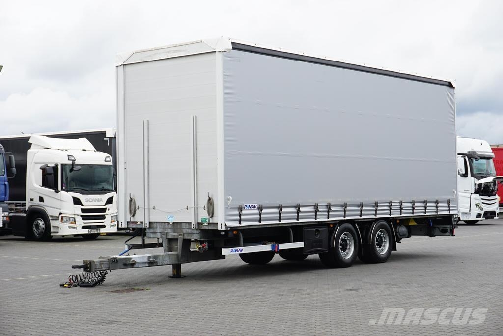 Panav TANDEM / DŁ. 8,2 M / FIRANKA / 20 PALET Remolques de caja de lona
