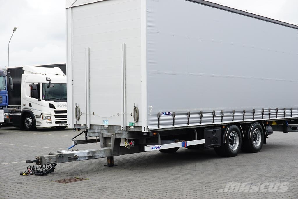 Panav TANDEM / DŁ. 8,2 M / FIRANKA / 20 PALET Remolques de caja de lona