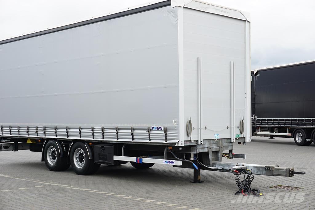 Panav TANDEM / DŁ. 8,2 M / FIRANKA / 20 PALET Remolques de caja de lona