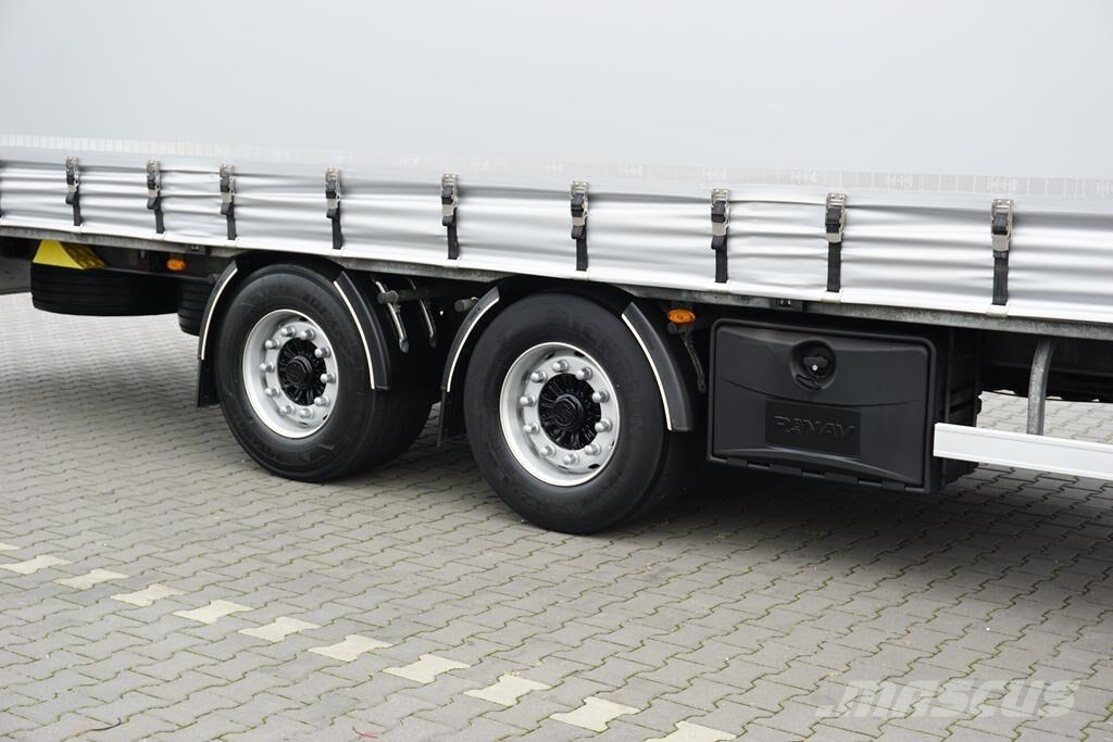 Panav TANDEM / DŁ. 8,2 M / FIRANKA / 20 PALET Remolques de caja de lona