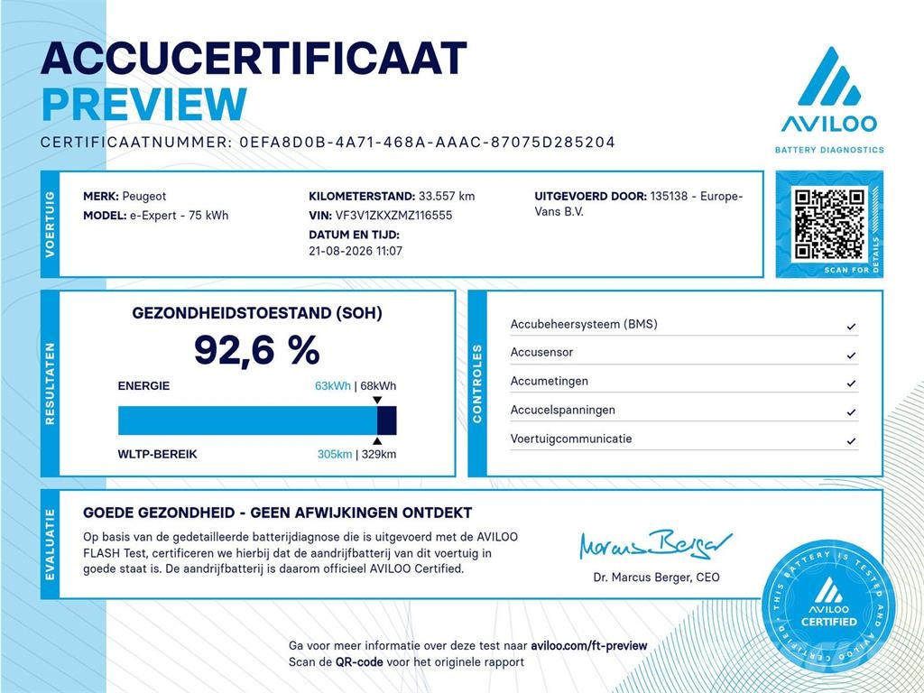 Peugeot e-Expert L2H1 Standard Premium 75 kWh 100% Elektri 其他貨車