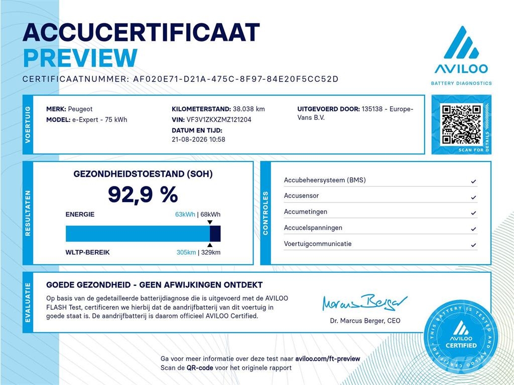 Peugeot e-Expert L2H1 Standard Premium 75 kWh 100% Elektri 其他貨車