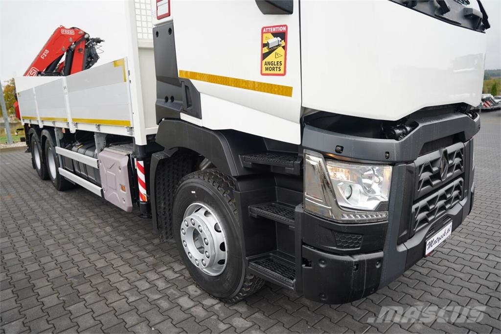 Renault C 380 / 6x4 / SKRZYNIOWY 6,7 m / + HDS FASSI F215A Kamioni sa otvorenim sandukom