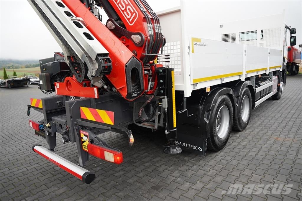 Renault C 380 / 6x4 / SKRZYNIOWY 6,7 m / + HDS FASSI F215A Kamioni sa otvorenim sandukom