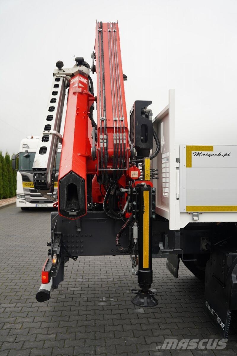 Renault C 380 / 6x4 / SKRZYNIOWY 6,7 m / + HDS FASSI F215A Kamioni sa otvorenim sandukom