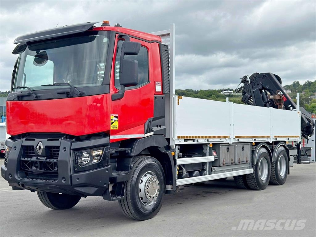 Renault C 400 *HIAB X - HIDUO 188 ES - 4 + FUNK * 6x4 平板栏板货车