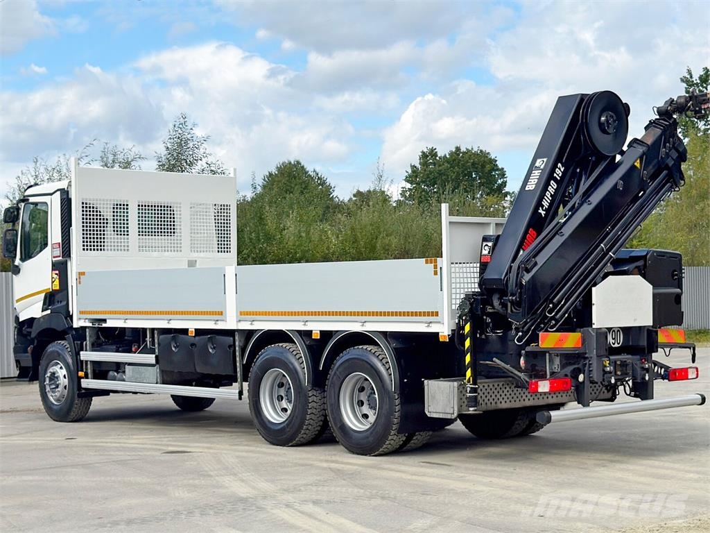Renault C 430 *HIAB X - HIPRO 192 ES -4 + FUNK* 6x4 平板栏板货车