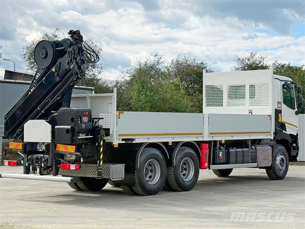 Renault C 430 *HIAB X - HIPRO 192 ES -4 + FUNK* 6x4 平板栏板货车