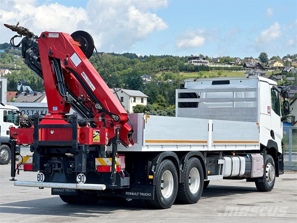 Renault C 460 * HMF 1510 K6 + FUNK * 6x4 平板栏板货车