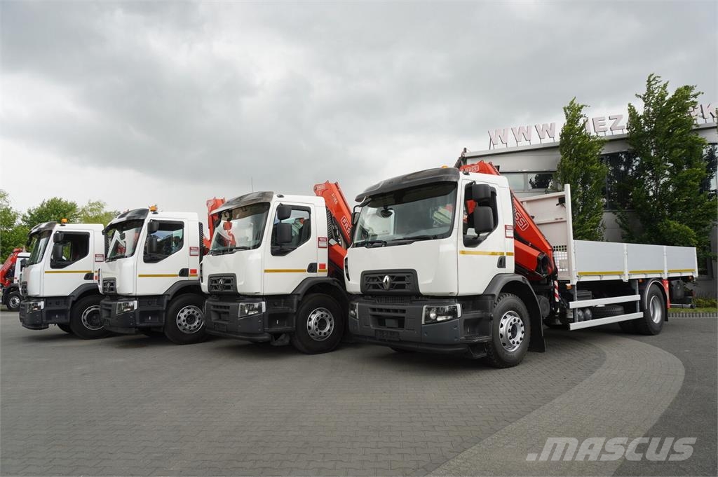 Renault C280 DTI 8 / FASSI crane F135A.22 / range 8 m / Fl Camiones de cama baja