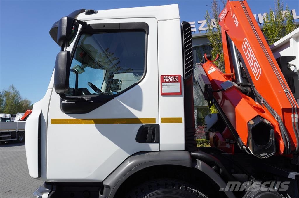 Renault C280 DTI 8 / HDS Fassi F135A.22 / remote control / Camiones de cama baja