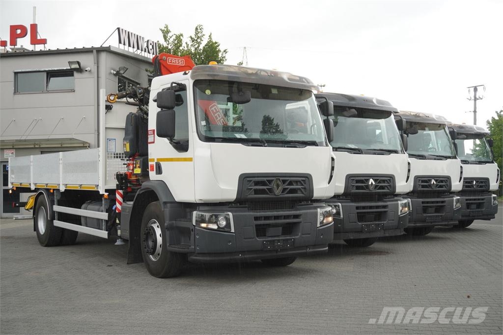 Renault C280 DTI 8 / FASSI crane F135A.22 / range 8 m / Fl Camiones de cama baja
