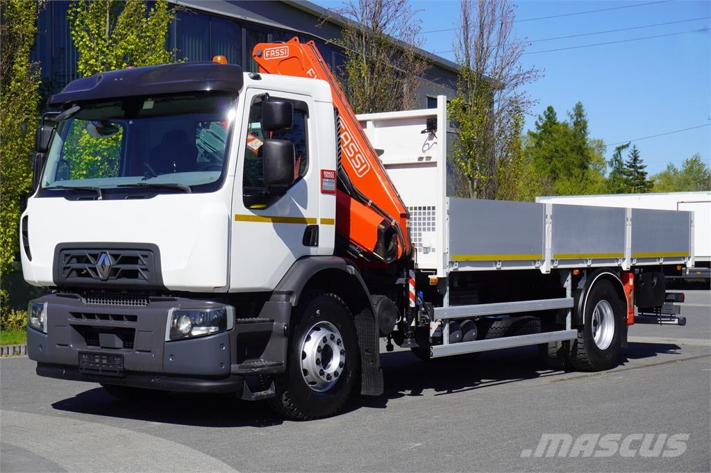 Renault C280 DTI 8 / HDS Fassi F135A.22 / remote control / Camiones de cama baja