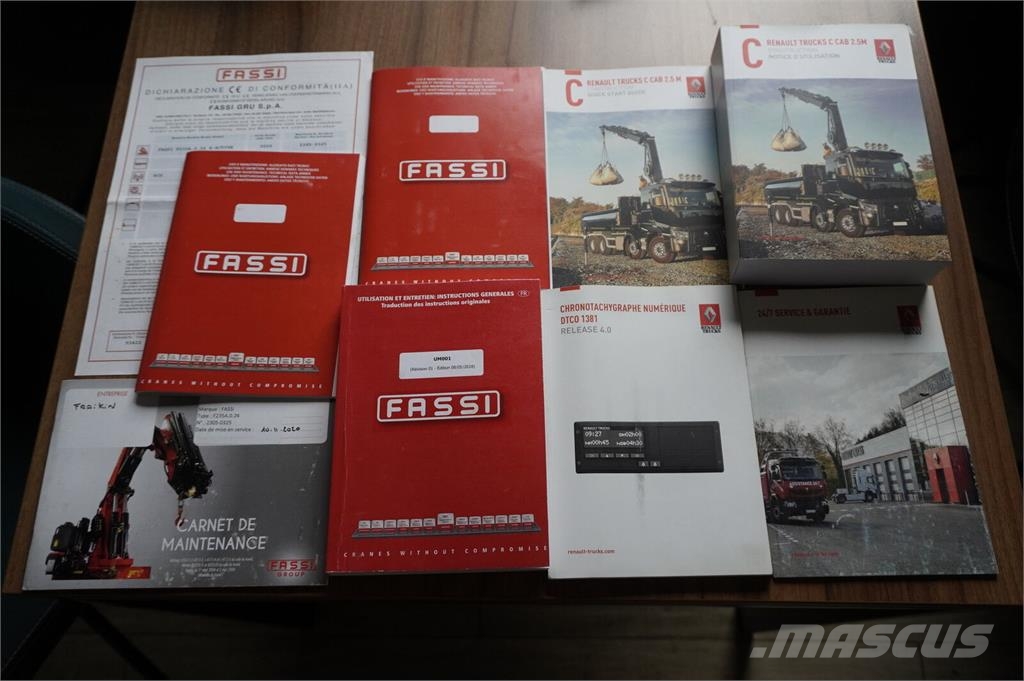 Renault C380 DTI 11 6x4 / Fassi F235A.0.24 E crane / 150 t Járműszállítók
