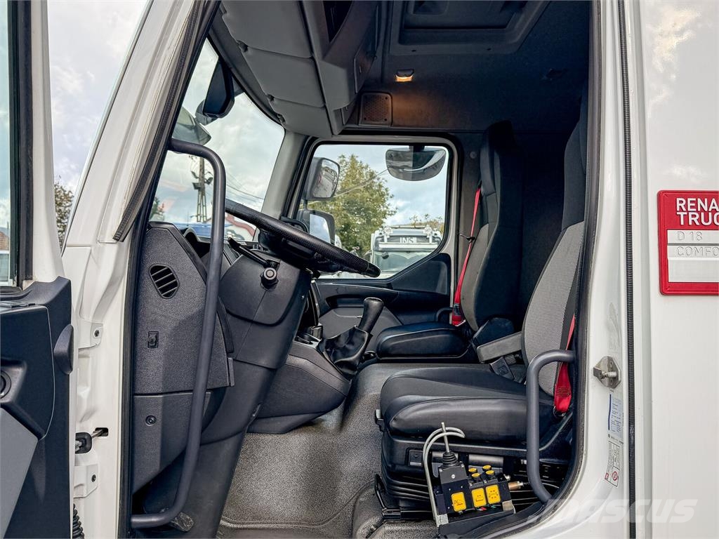 Renault D 18 * ABROLLKIPPER + HMF 1220 K-R * TOP! Camiones elevadores de gancho