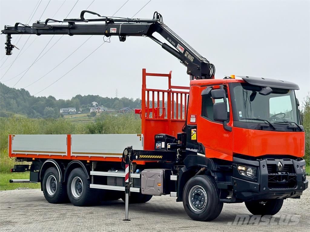 Renault K 380 * HIAB 166 BS-3 HIDUO + FUNK* 6x4 Camion benne
