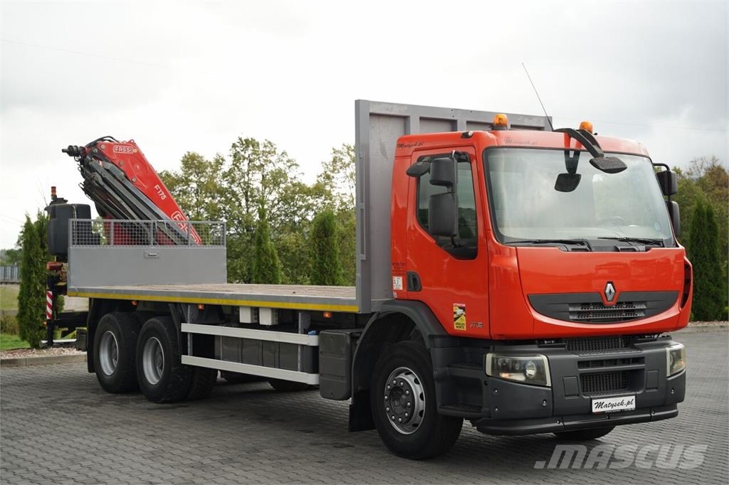 Renault KERAX LANDER 370 DXI / 6x4 / PLATFORMA - 7,1 M + H Autonkuljetusautot