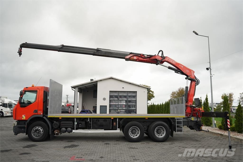 Renault KERAX LANDER 370 DXI / 6x4 / PLATFORMA - 7,1 M + H Autonkuljetusautot