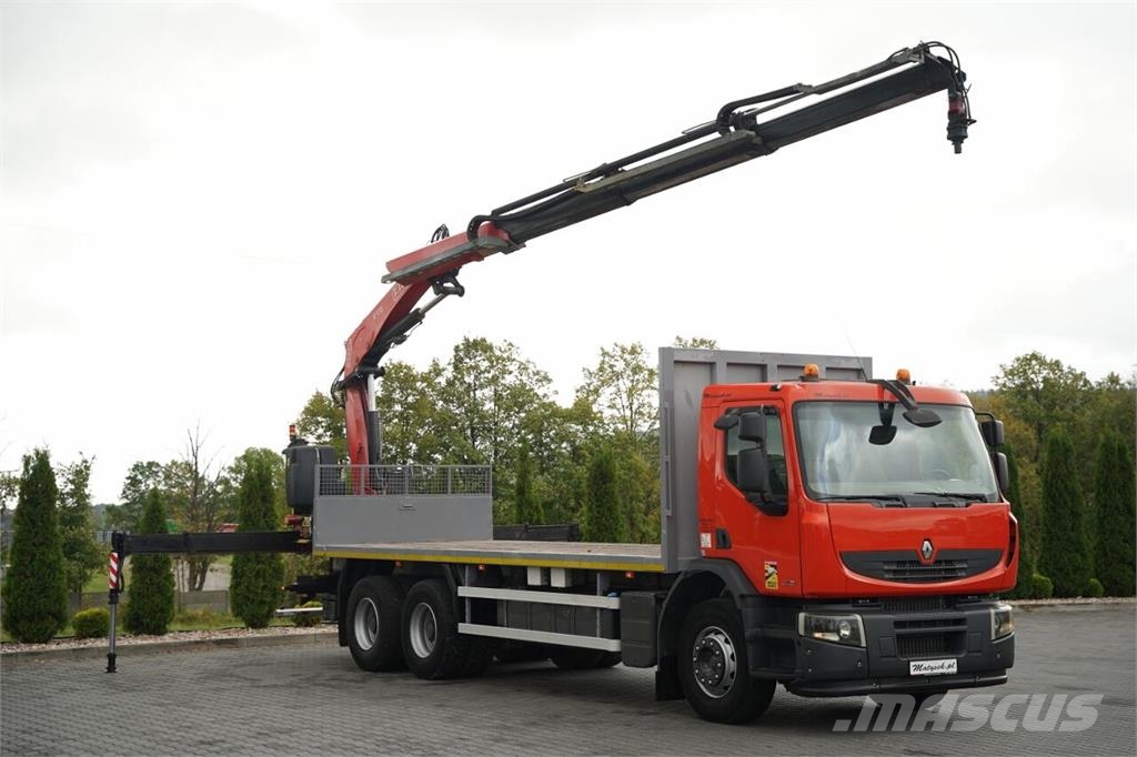 Renault KERAX LANDER 370 DXI / 6x4 / PLATFORMA - 7,1 M + H Autonkuljetusautot