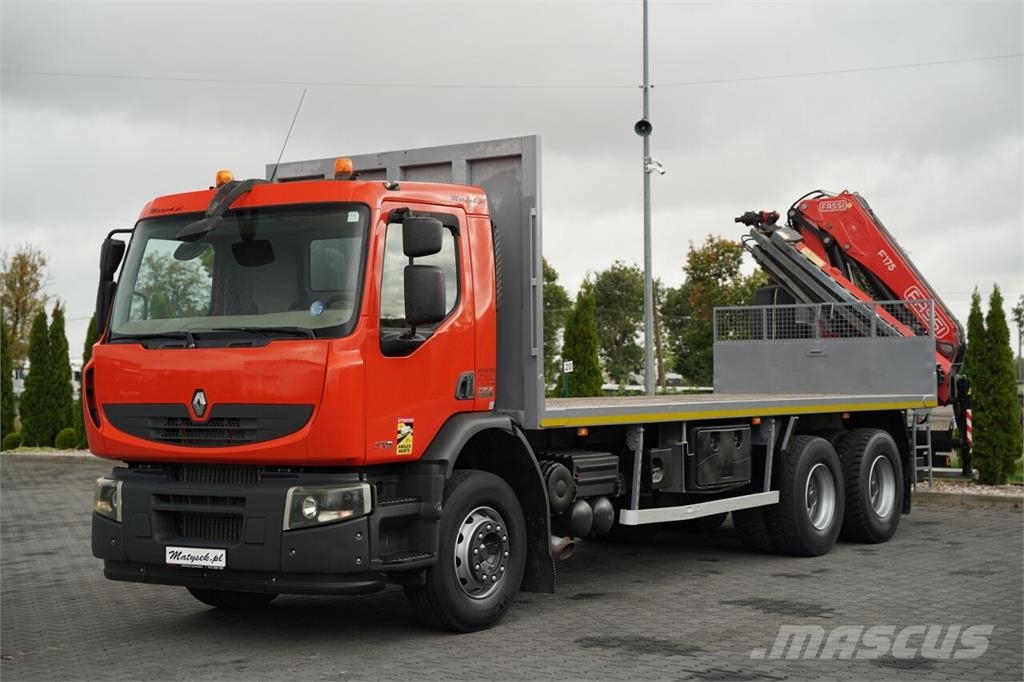 Renault KERAX LANDER 370 DXI / 6x4 / PLATFORMA - 7,1 M + H Autonkuljetusautot