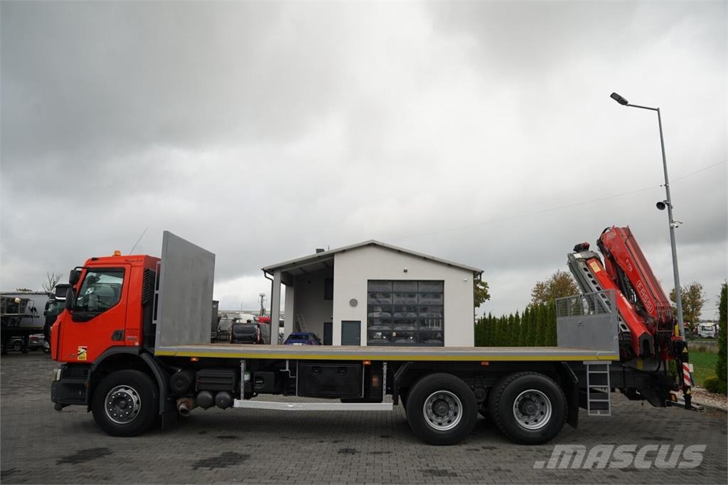 Renault KERAX LANDER 370 DXI / 6x4 / PLATFORMA - 7,1 M + H Autonkuljetusautot