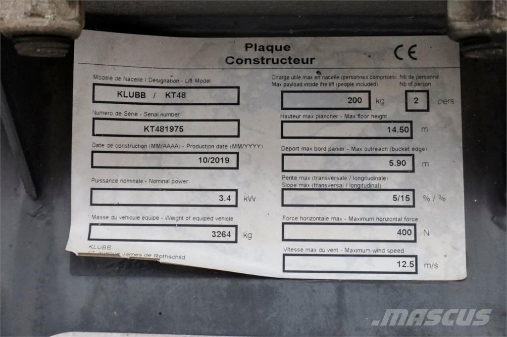 Renault Maxity 3.0 DCI 130pk E6 Hoogwerker Werkhoogte 14.5 Auto košare