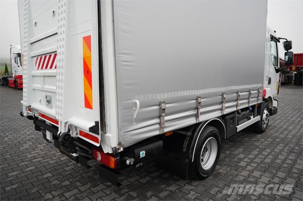 Renault MIDLUM 220 DXI / FIRANKA - 3,7 M / SOLÓWKA / WINDA Kamioni sa ceradom