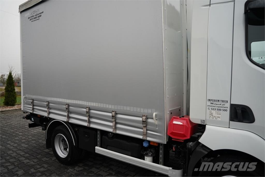 Renault MIDLUM 220 DXI / FIRANKA - 3,7 M / SOLÓWKA / WINDA Kamioni sa ceradom