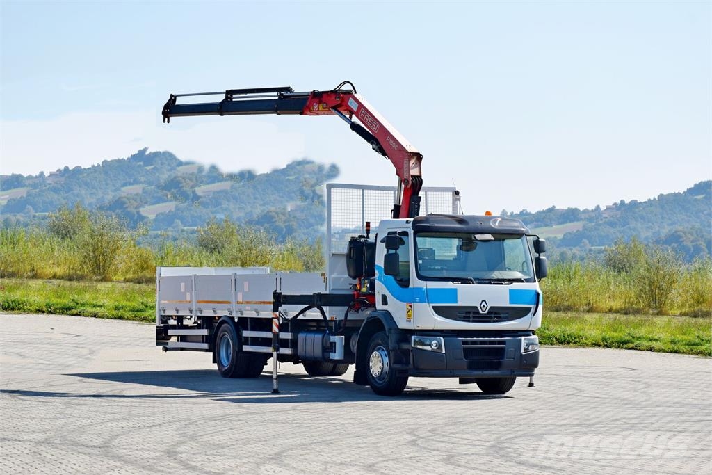 Renault Premium 310 DXI* FASSI F130AC.23+FUNK* TOP 平板栏板货车