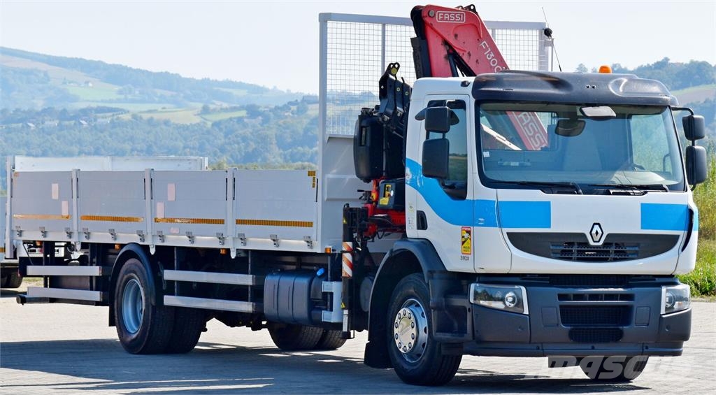 Renault Premium 310 DXI* FASSI F130AC.23+FUNK* TOP 平板栏板货车