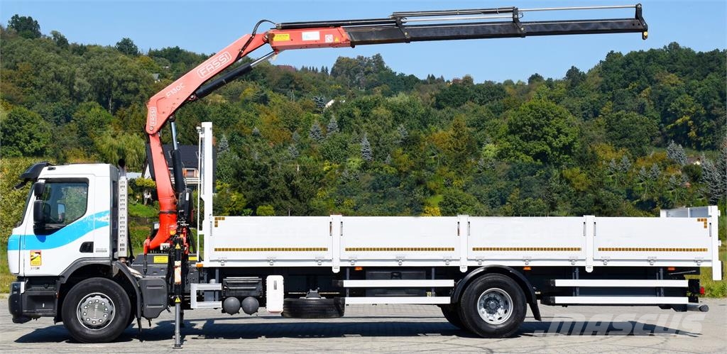 Renault Premium 310 DXI* FASSI F130AC.23+FUNK* TOP 平板栏板货车