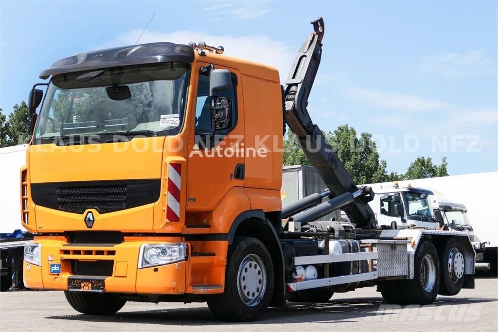Renault Premium Hook Lift Truck / Lift & Steering Axle / E Vrachtwagen met containersysteem