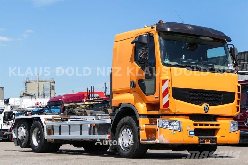 Renault Premium Hook Lift Truck / Lift & Steering Axle / E Vrachtwagen met containersysteem