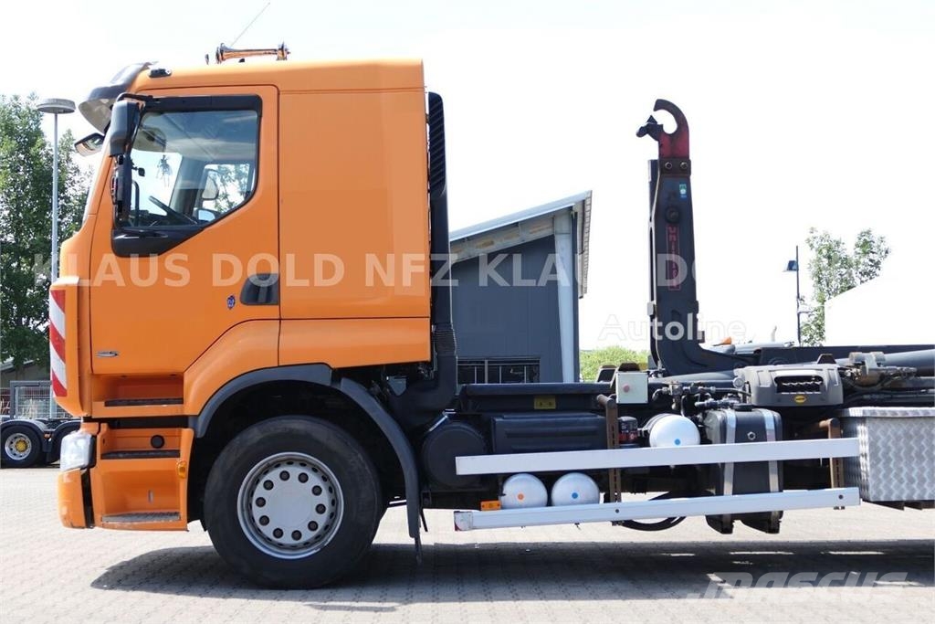Renault Premium Hook Lift Truck / Lift & Steering Axle / E Vrachtwagen met containersysteem