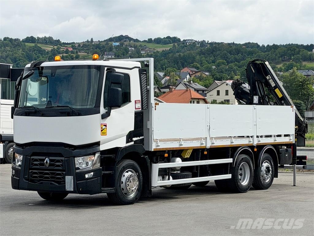 Renault T 380 平板栏板货车
